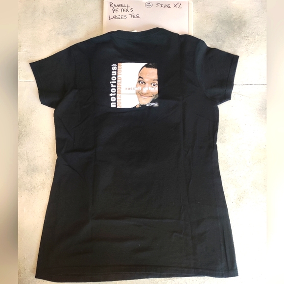 "NOTORIOUS" Russell Peters T shirt size XL women's - Picture 3 of 4